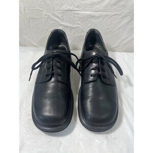 Dr Martens 9258 PLATFORM ENGLAND Black Leather Lace Up Shoes Men's SIZE 9